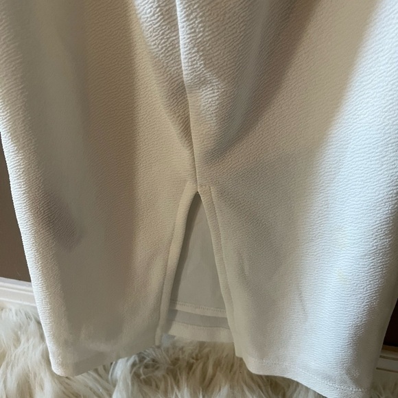 ASOS White Open Back Midi Dress - Picture 4 of 5